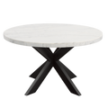 Xena White Marble Top Round