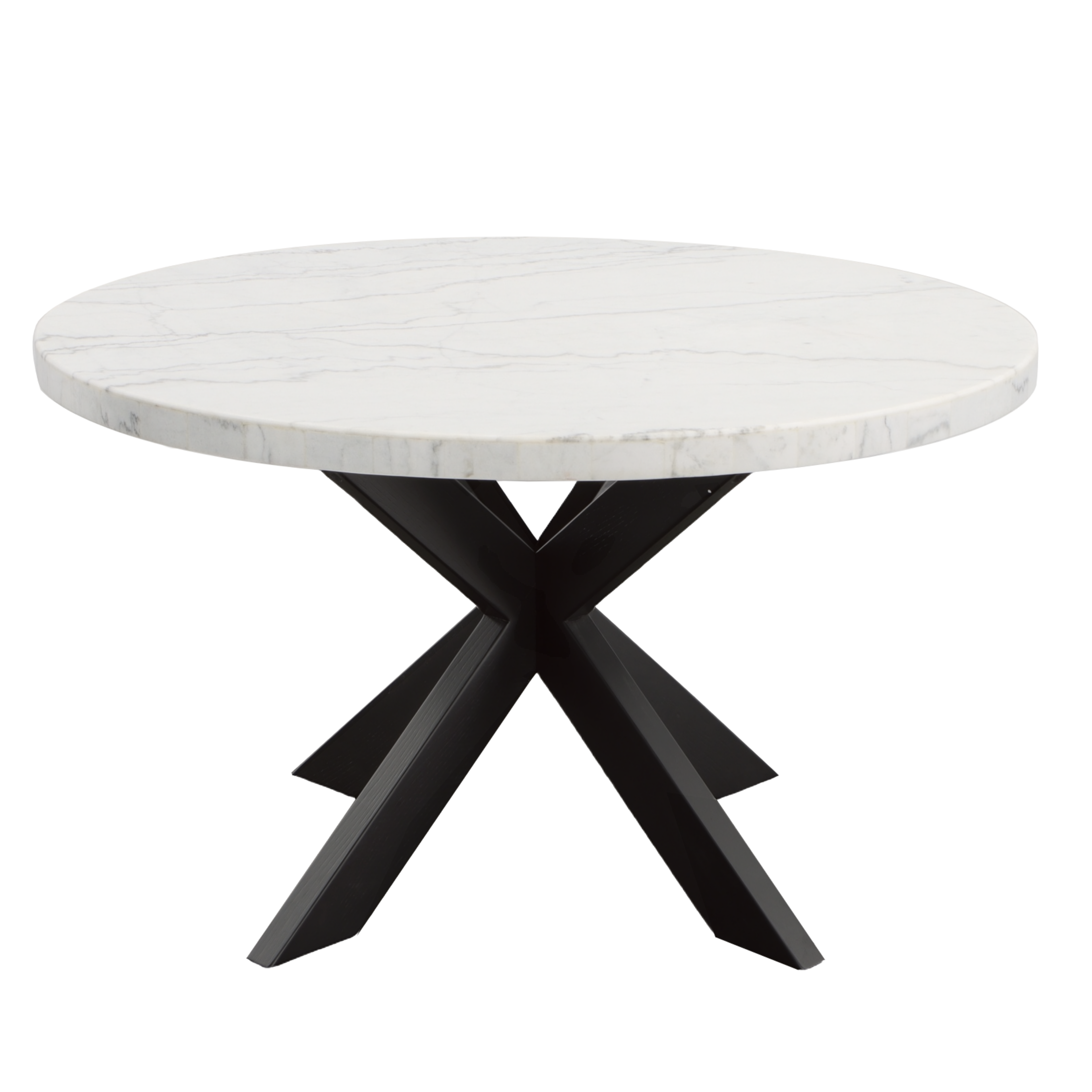 Xena White Marble Top Round