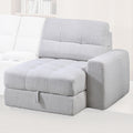 Snyder White RAF Chaise with Storage