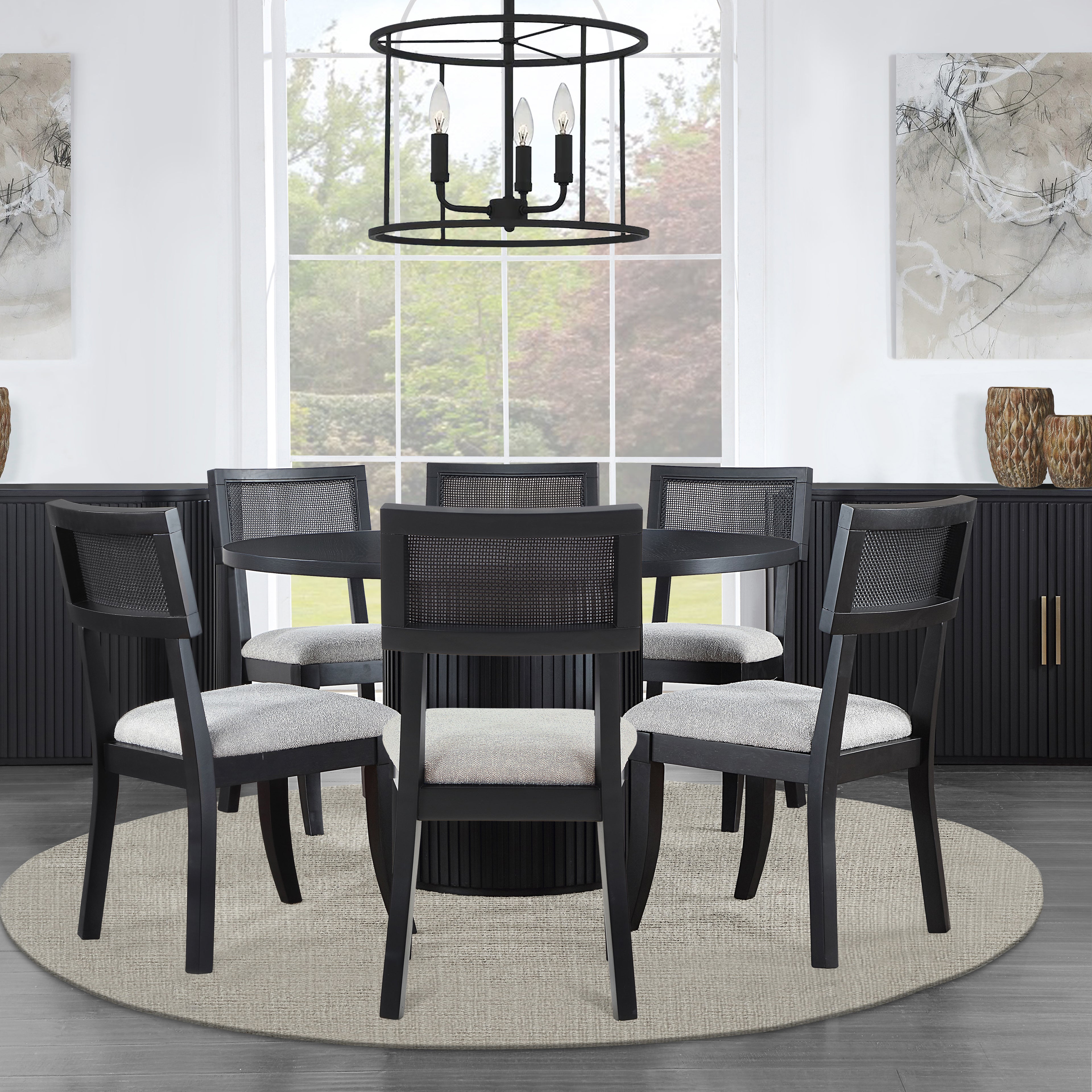 Colvin Black 7pc Dining Set