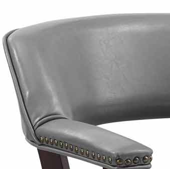 Tournament Arm Chair w/Casters, Gray