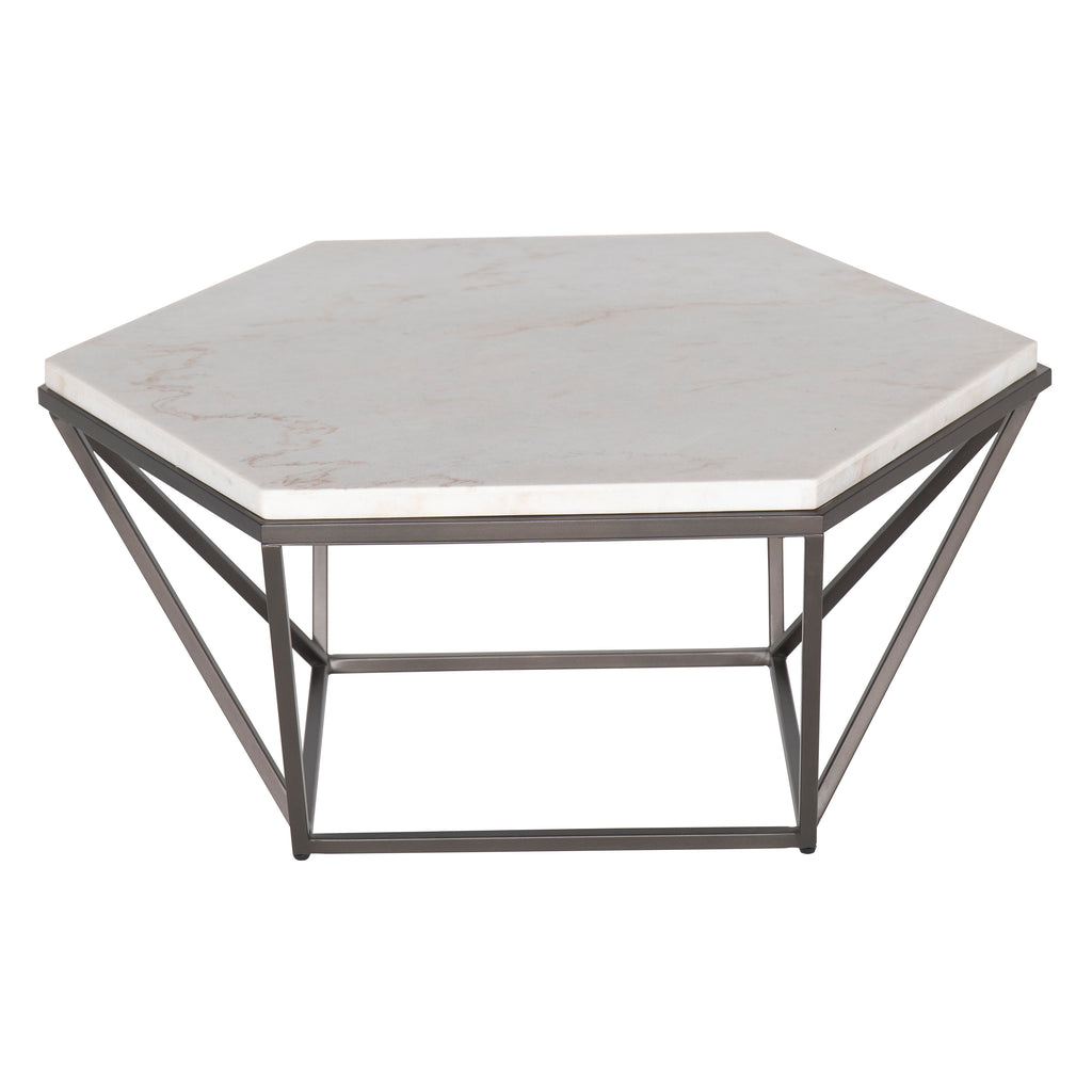 Corvus White Marble Hexagon 3pc Set