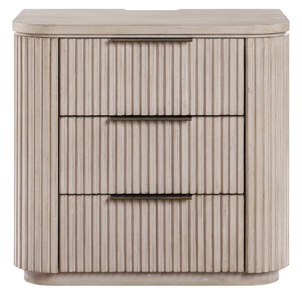 Henry Sand Nightstand w/ USB-C