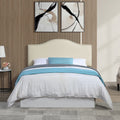 Zoe Cream PU Leather Queen/Full Headboard