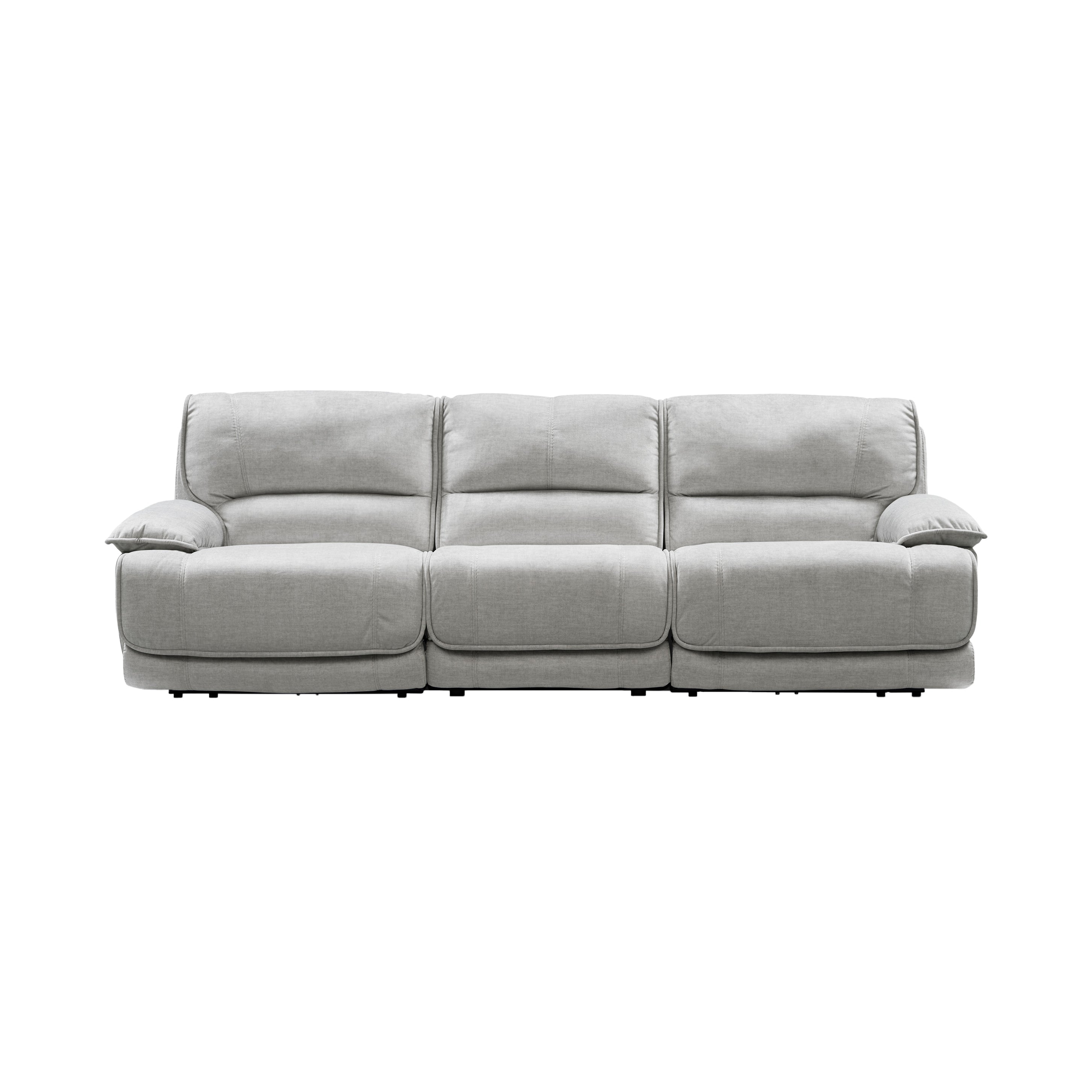 Olsen Silver 3-Piece Reclining Sofa