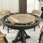 Rylie Counter Table with Game Top, Black