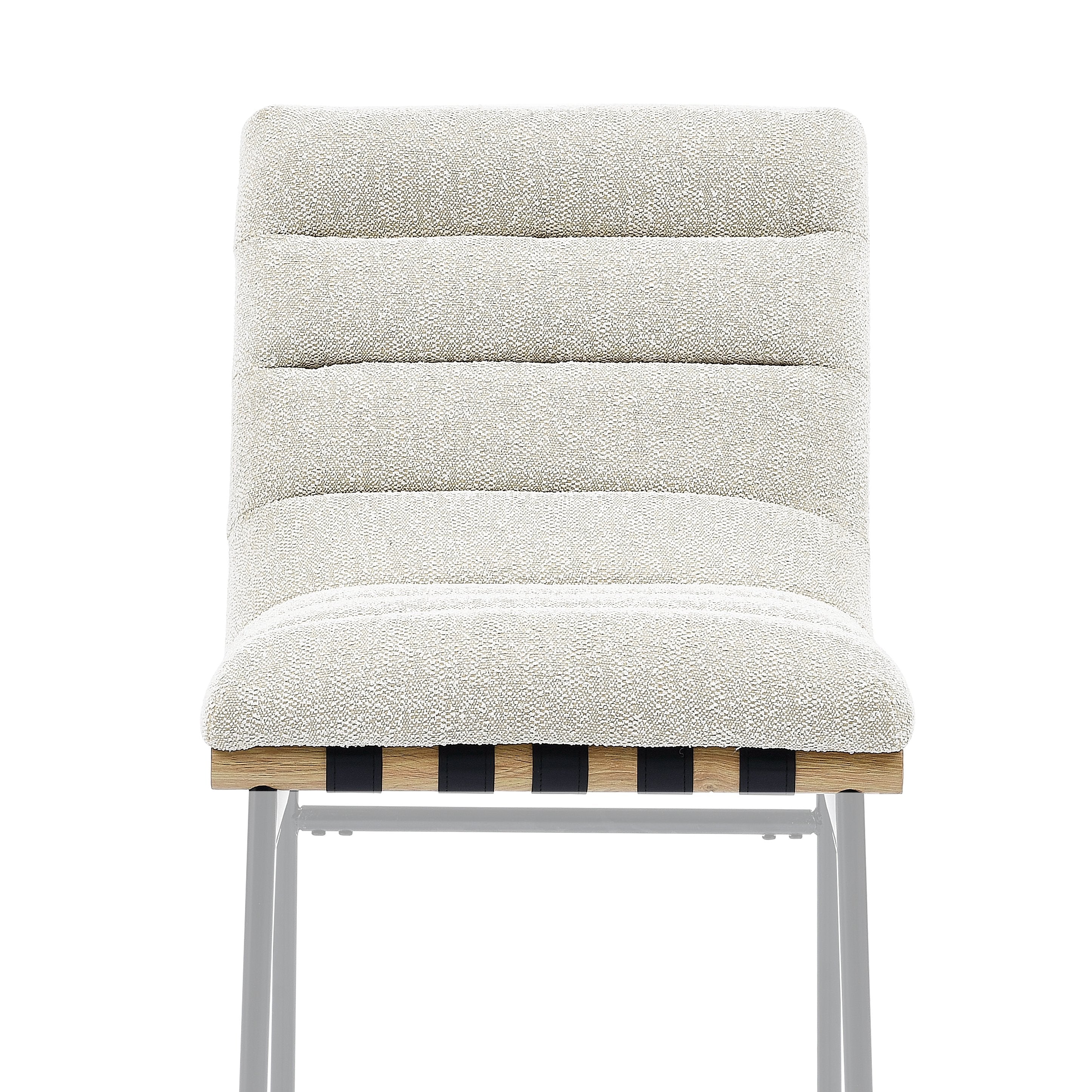 Nicco Beige Polyester Bar Chair Seat Bac