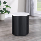 Colvin Black Marble End Table