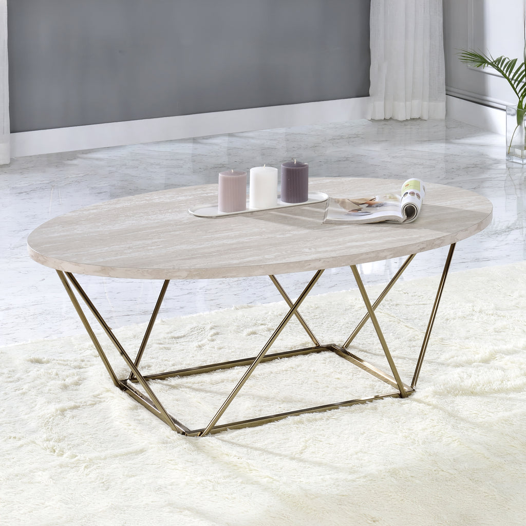 Rowyn Faux Marble Top Cocktail