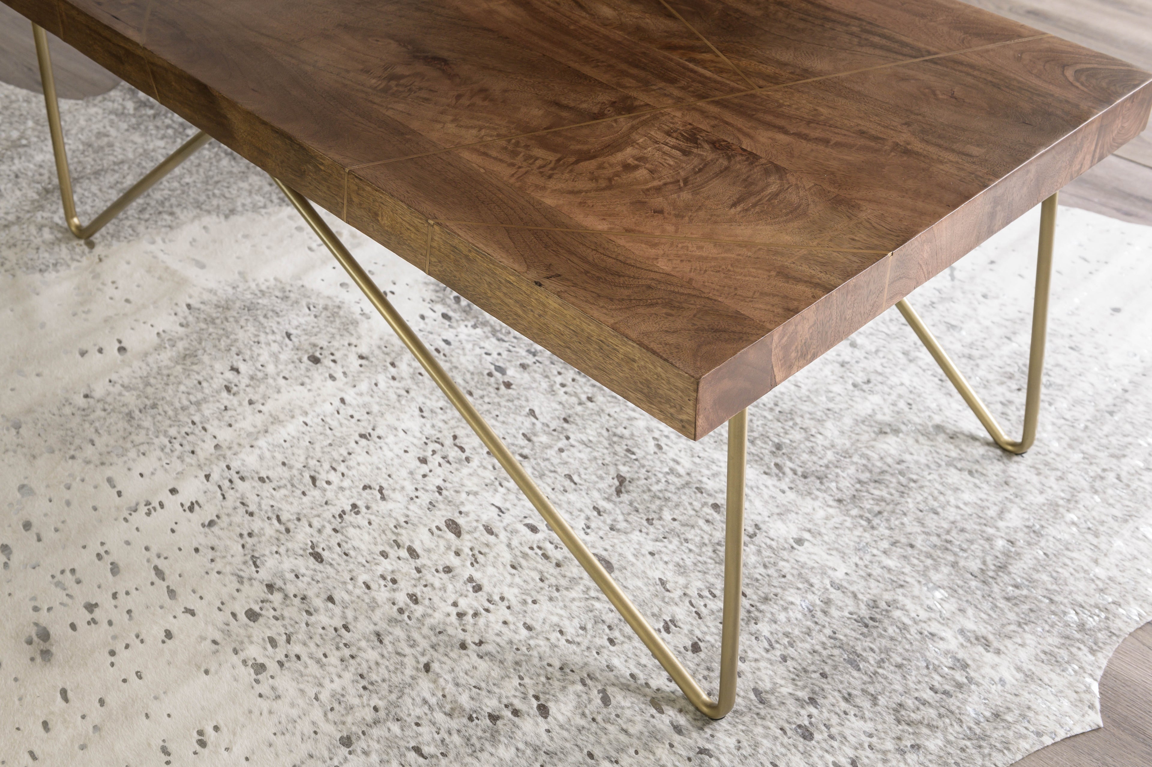 Walter Brass Inlay Cocktail Tbl
