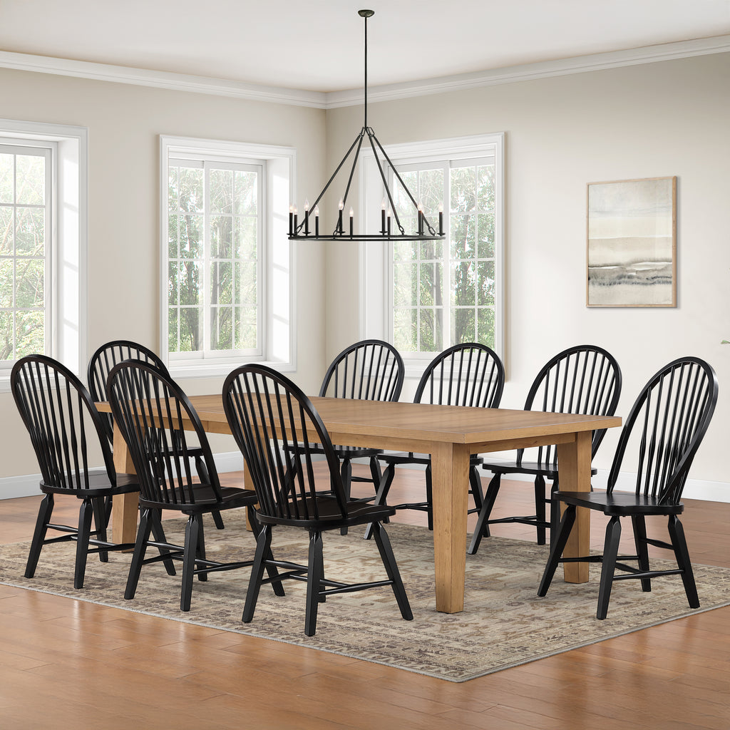 Sommerset 9PK Dining Table Set w/ Black
