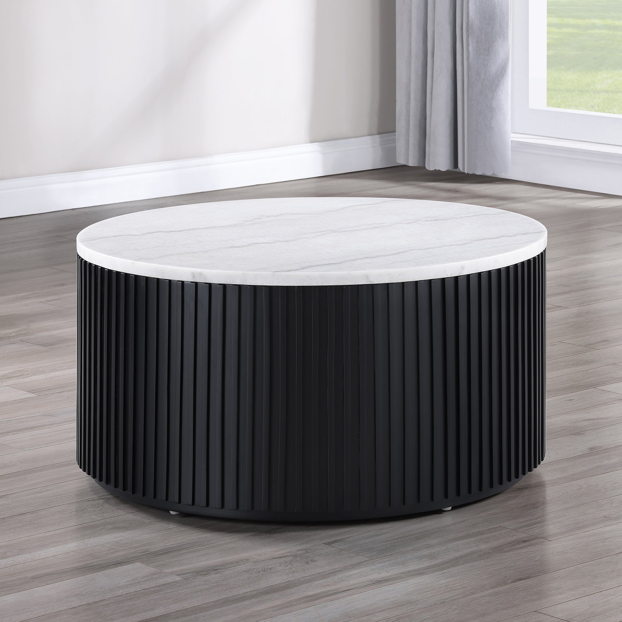 Colvin Black Marble Cocktail Table