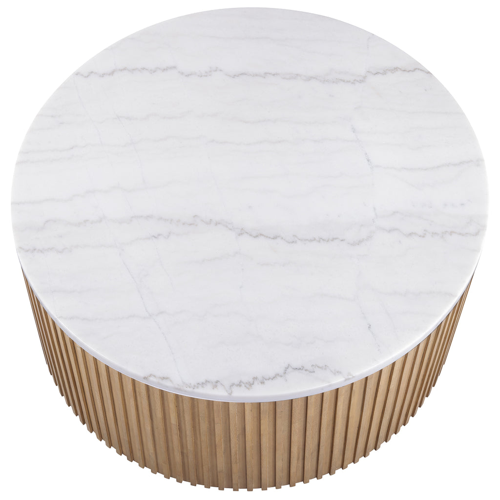 Colvin Brown Marble Cocktail Table
