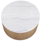 Colvin Brown Marble Cocktail Table