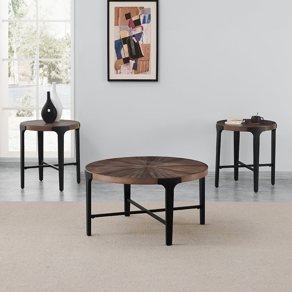 Chevron 3-Piece Table Set