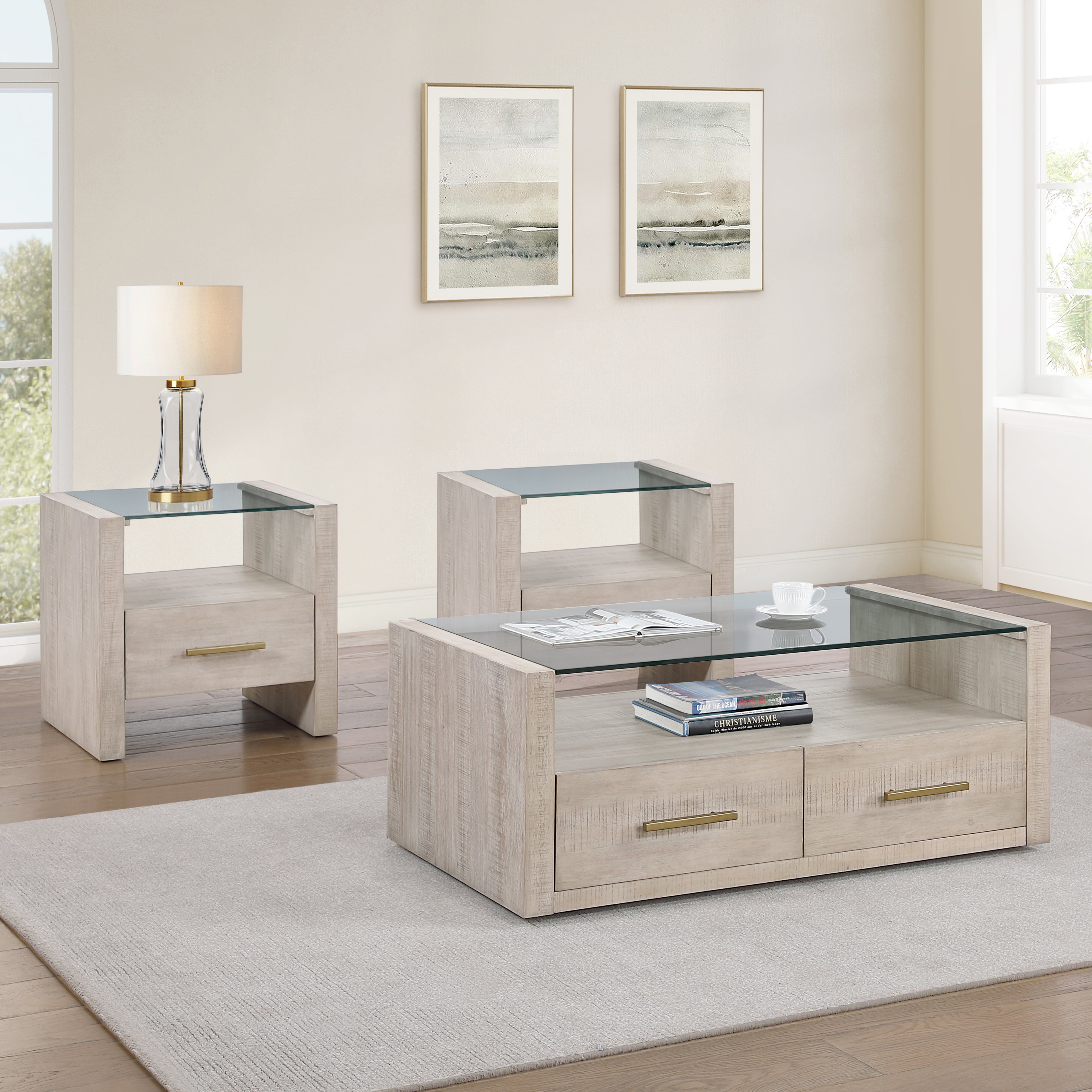 Garland Blonde 3-Piece Table Set
