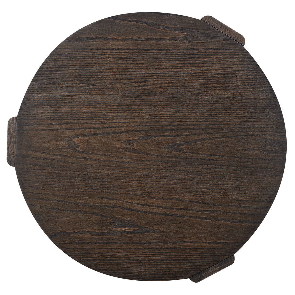 Salina Espresso Round Occasional Set Wit
