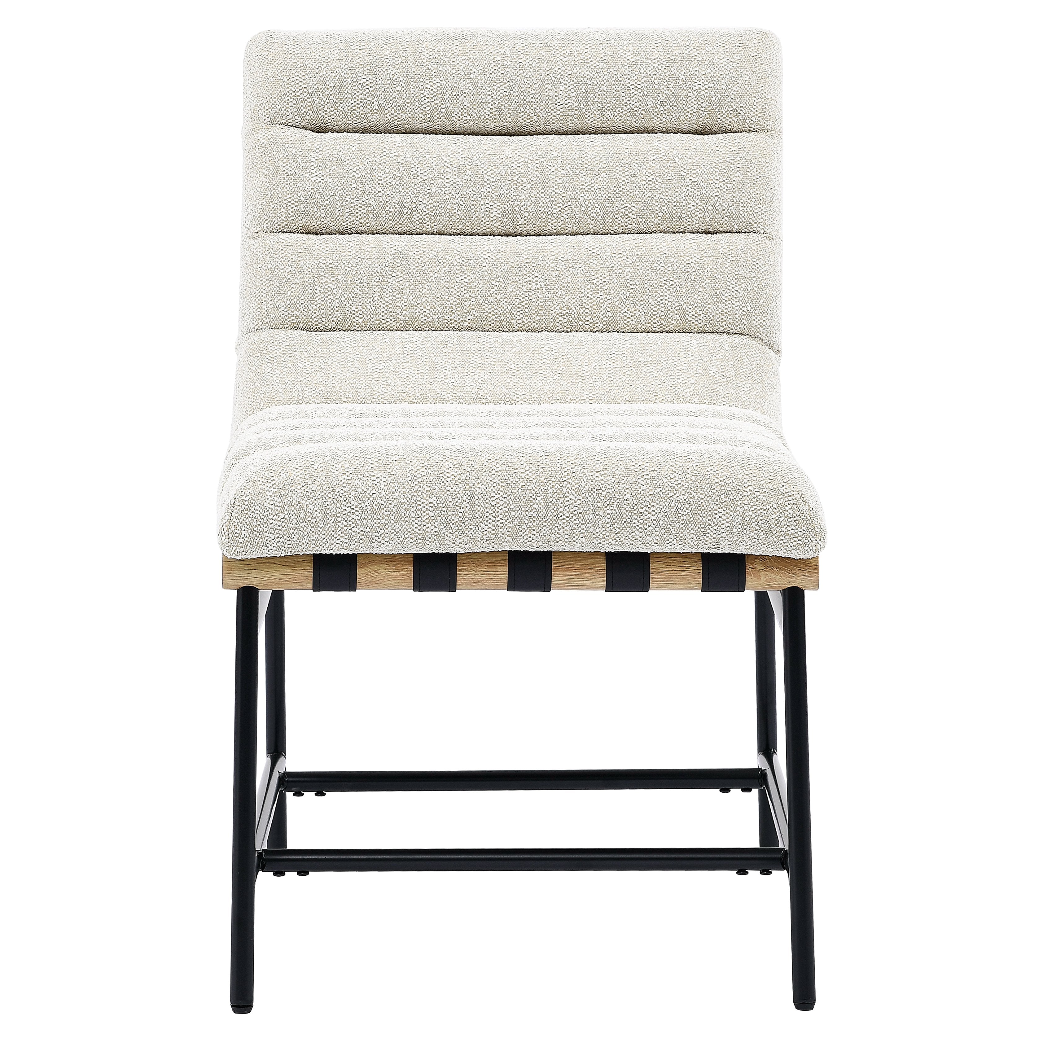 Nicco Beige Polyester 2pcs Dining Chair