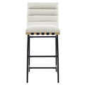 Nicco Beige Polyester 2pcs Bar Chair