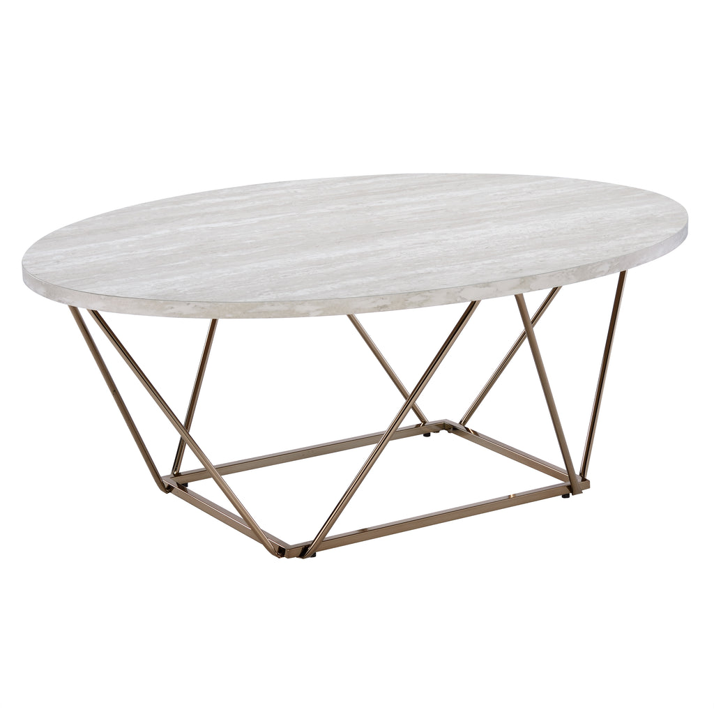Rowyn Faux Marble Top Cocktail