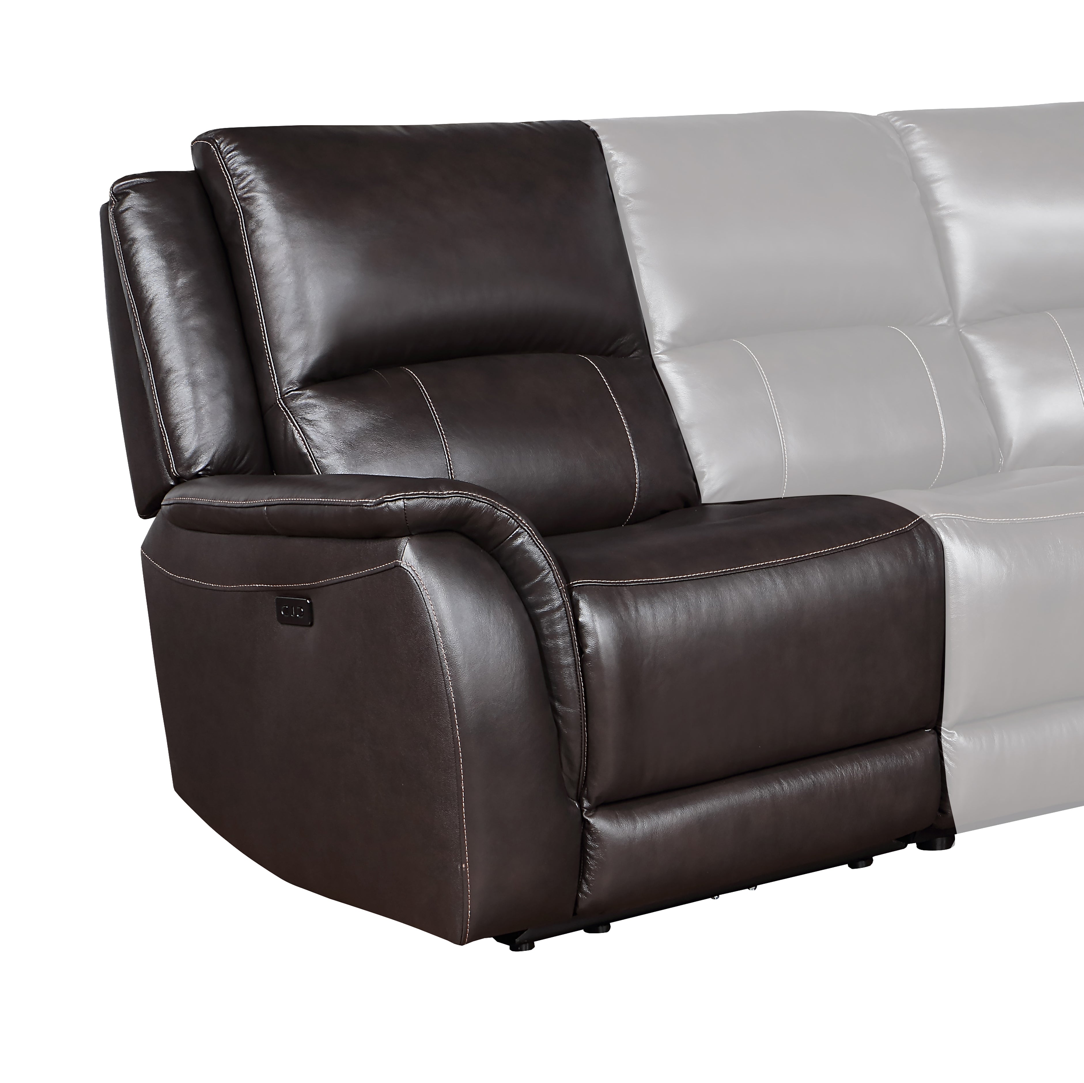Alexandria LAF PWR Recliner Chocolate