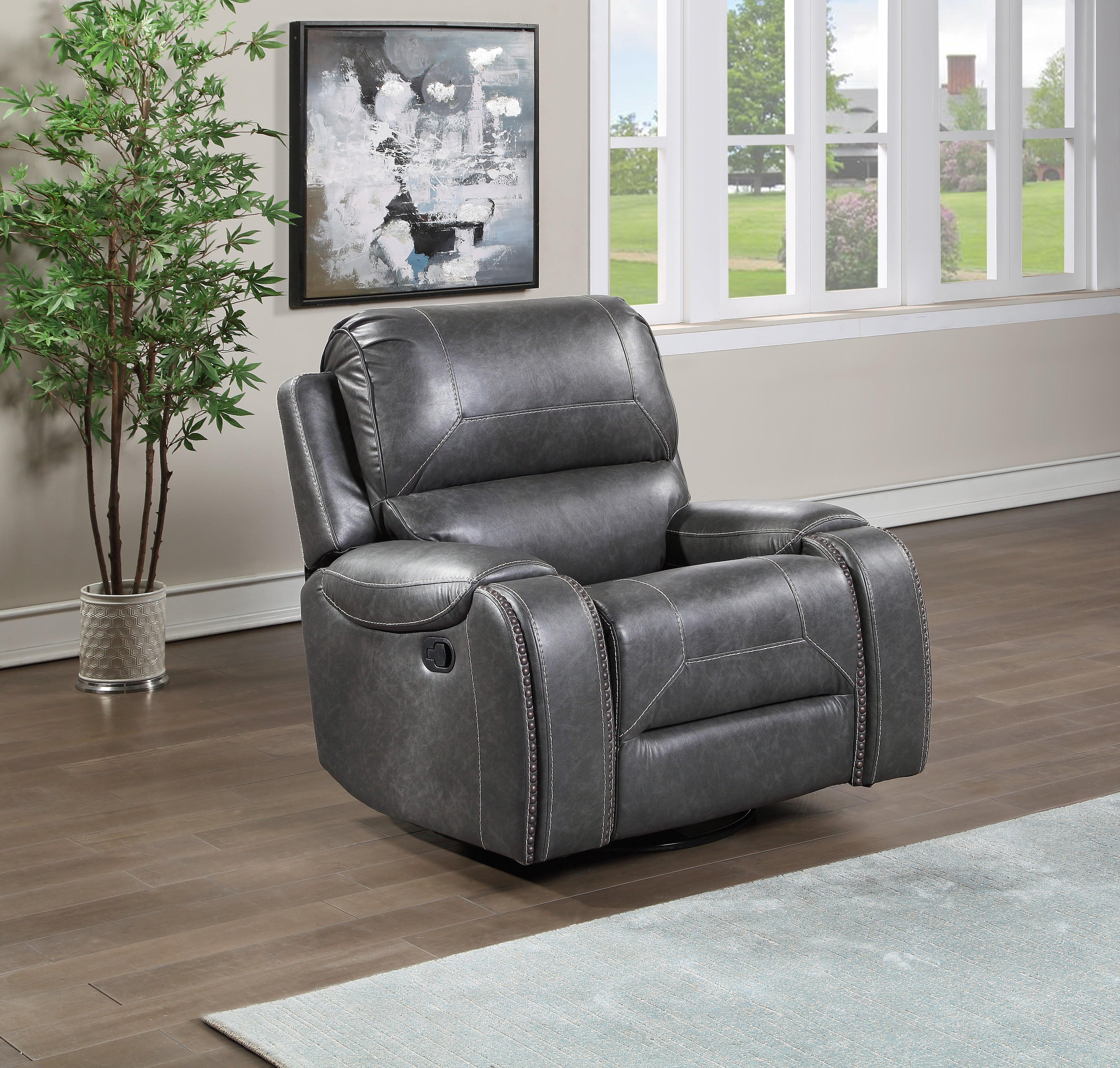 Keily Gray Manual Recliner
