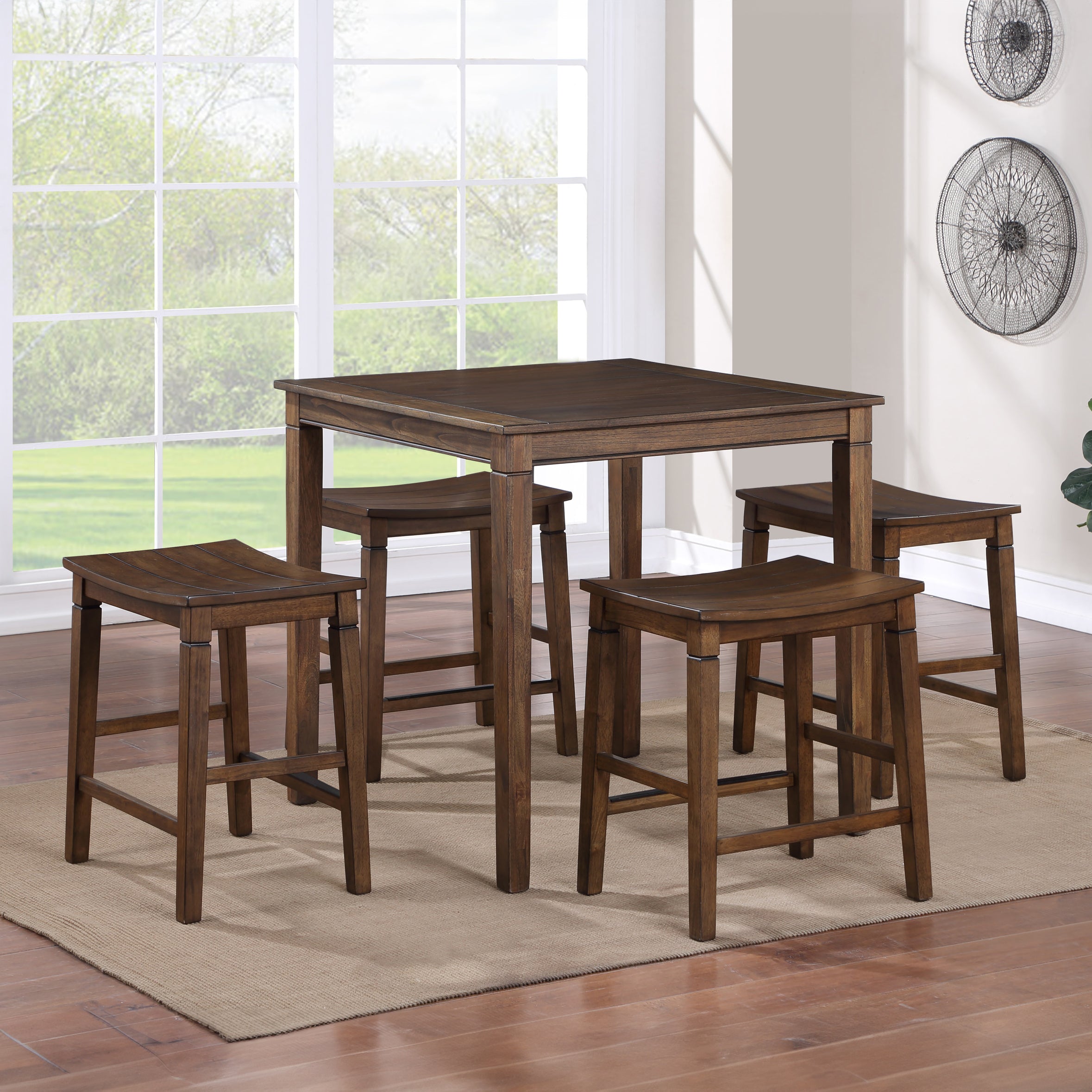 Westlake Brown 5-piece Counter Set