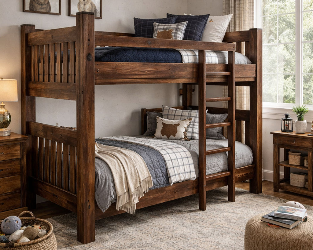 Bunk Bed Cherry T/T(3 in Stock)