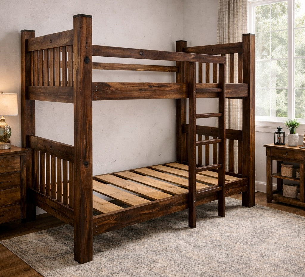 Bunk Bed Cherry T/T(3 in Stock)