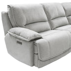 Olsen Silver 3-Piece Reclining Sofa