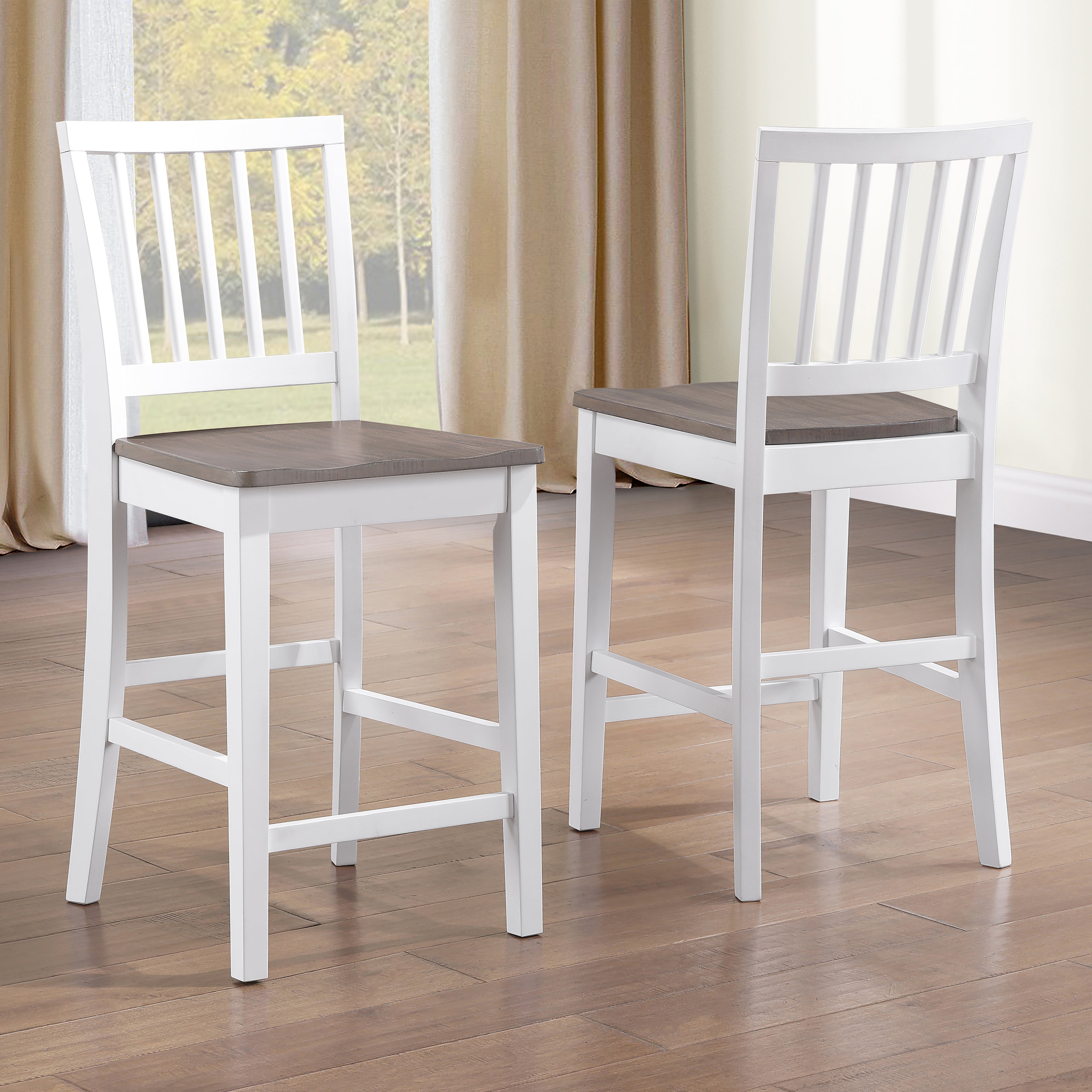 Joplin White Counter Chair