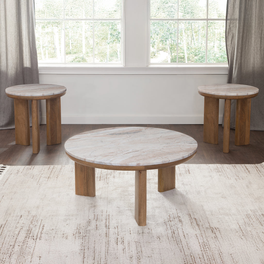 Sidney 3-Piece Table Set (1C+2E)