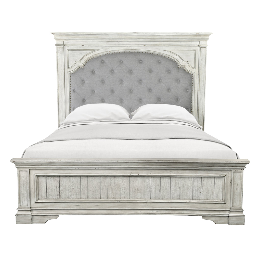 Highland Park Queen Bed Ivory