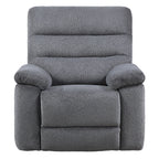 Cozy Gray Manual Recliner