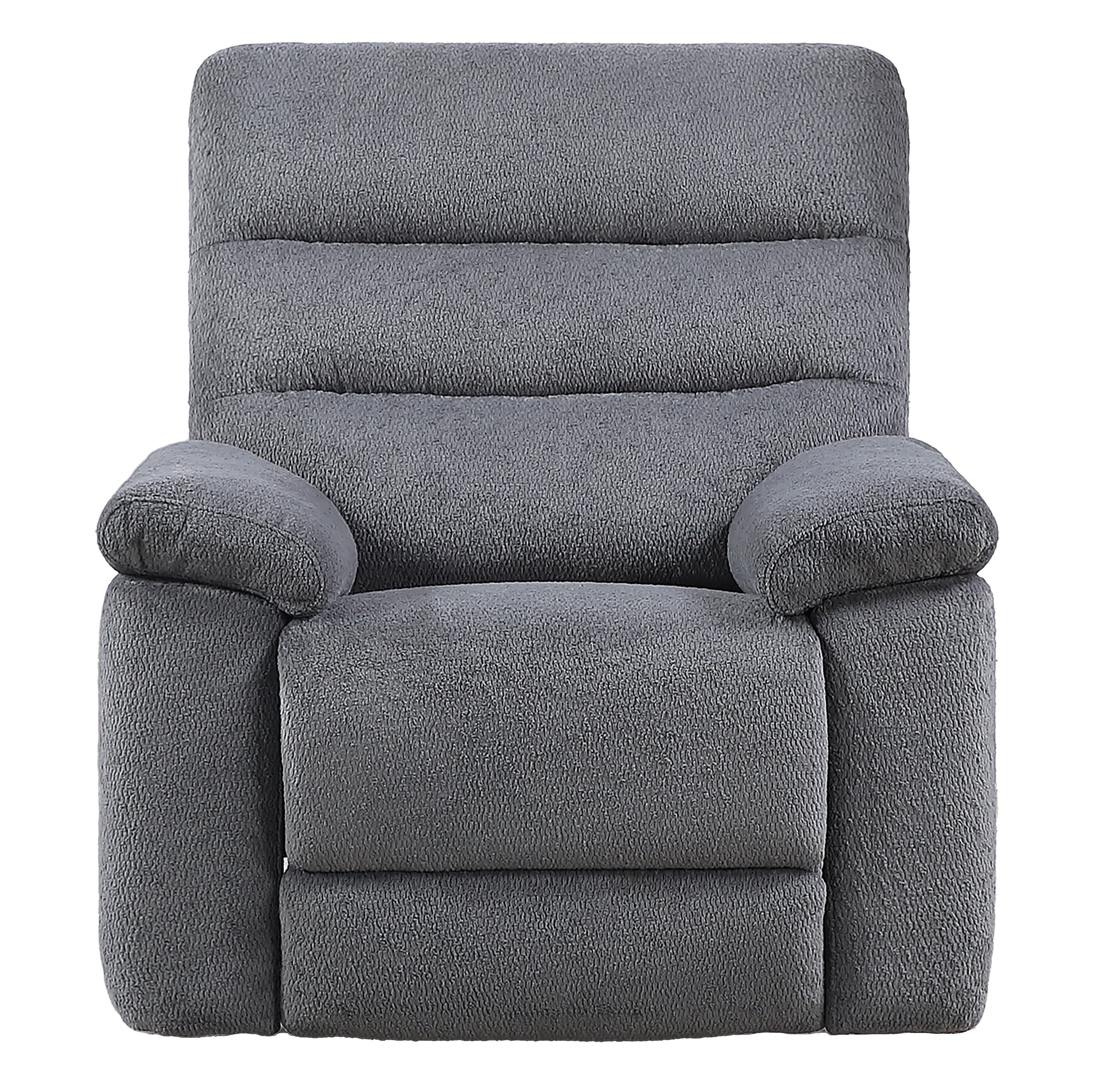 Cozy Gray Manual Recliner