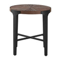 Chevron Round End Table