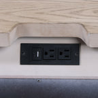 Henry Sand Nightstand w/ USB-C