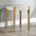 Gracie White End Table