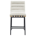 Nicco Beige Polyester 2pcs Counter Chair