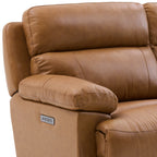 Gatlin 6pc Leather Power Sectional