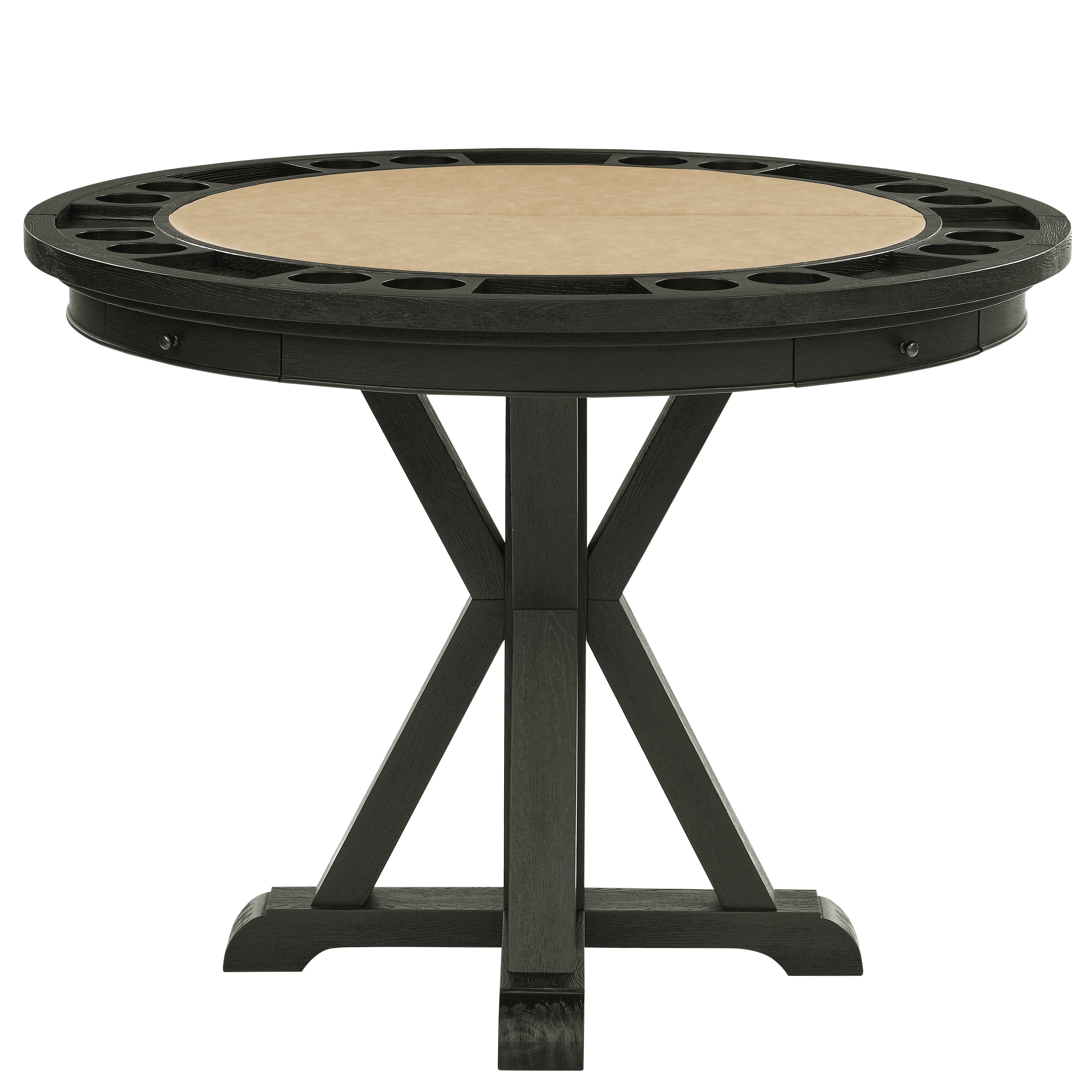 Rylie Counter Table with Game Top, Black