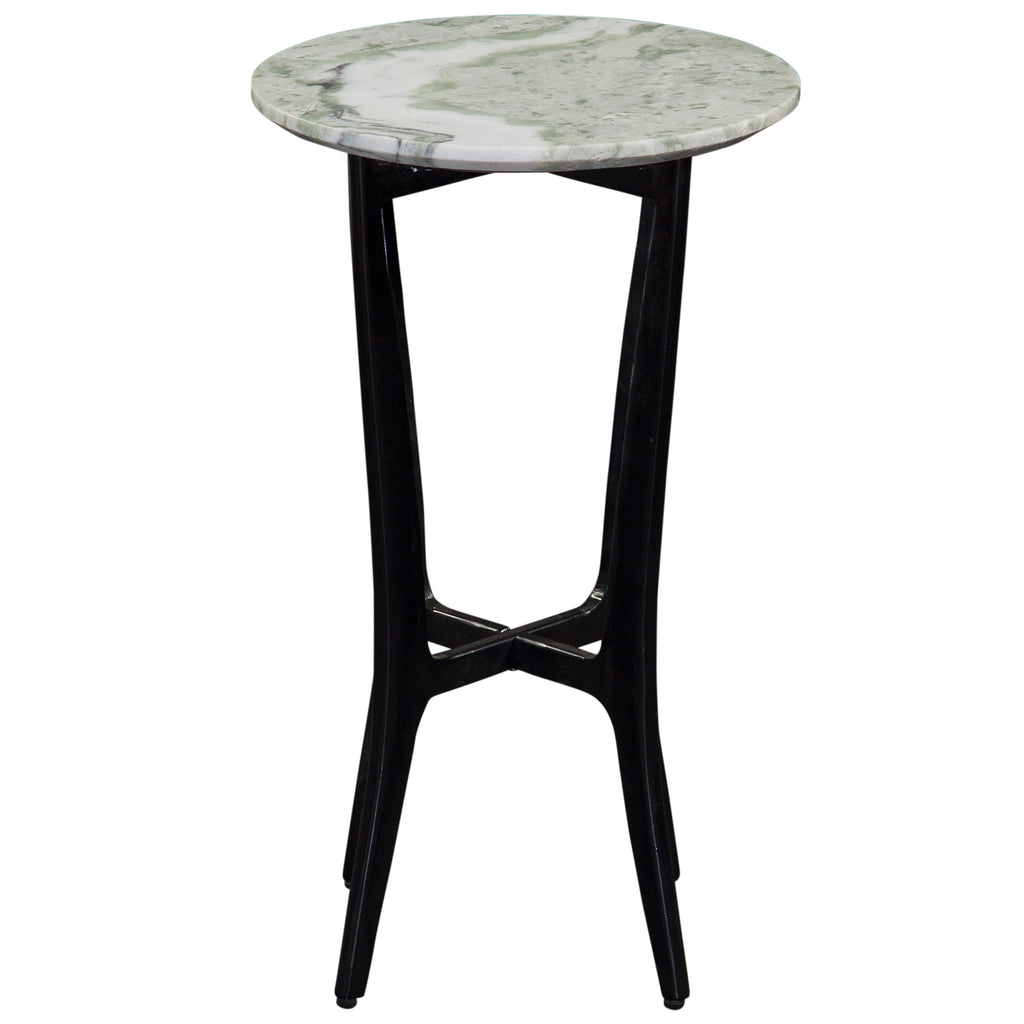 Hoxley Green Onyx Top Round End Table