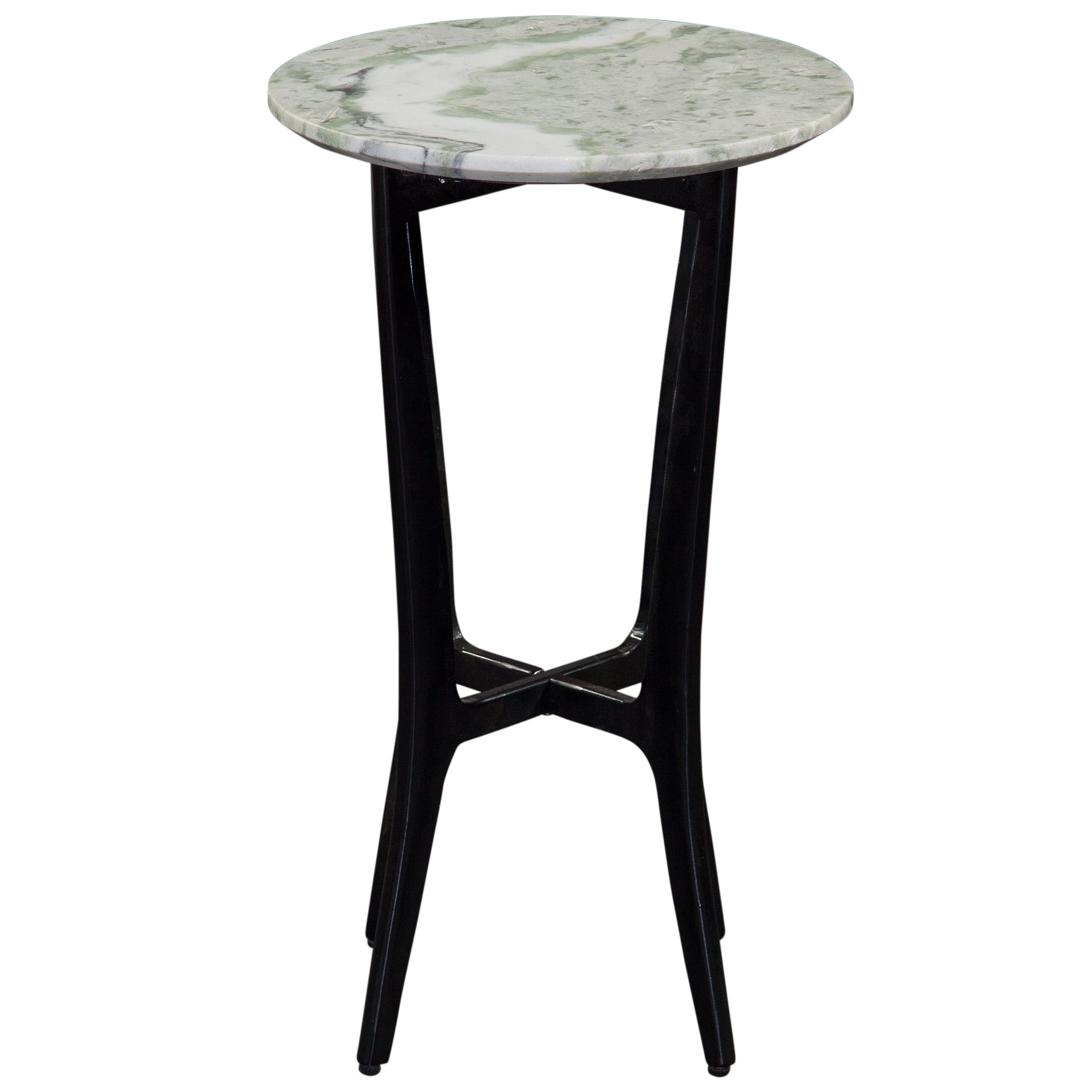 Hoxley Green Onyx Top Round End Table