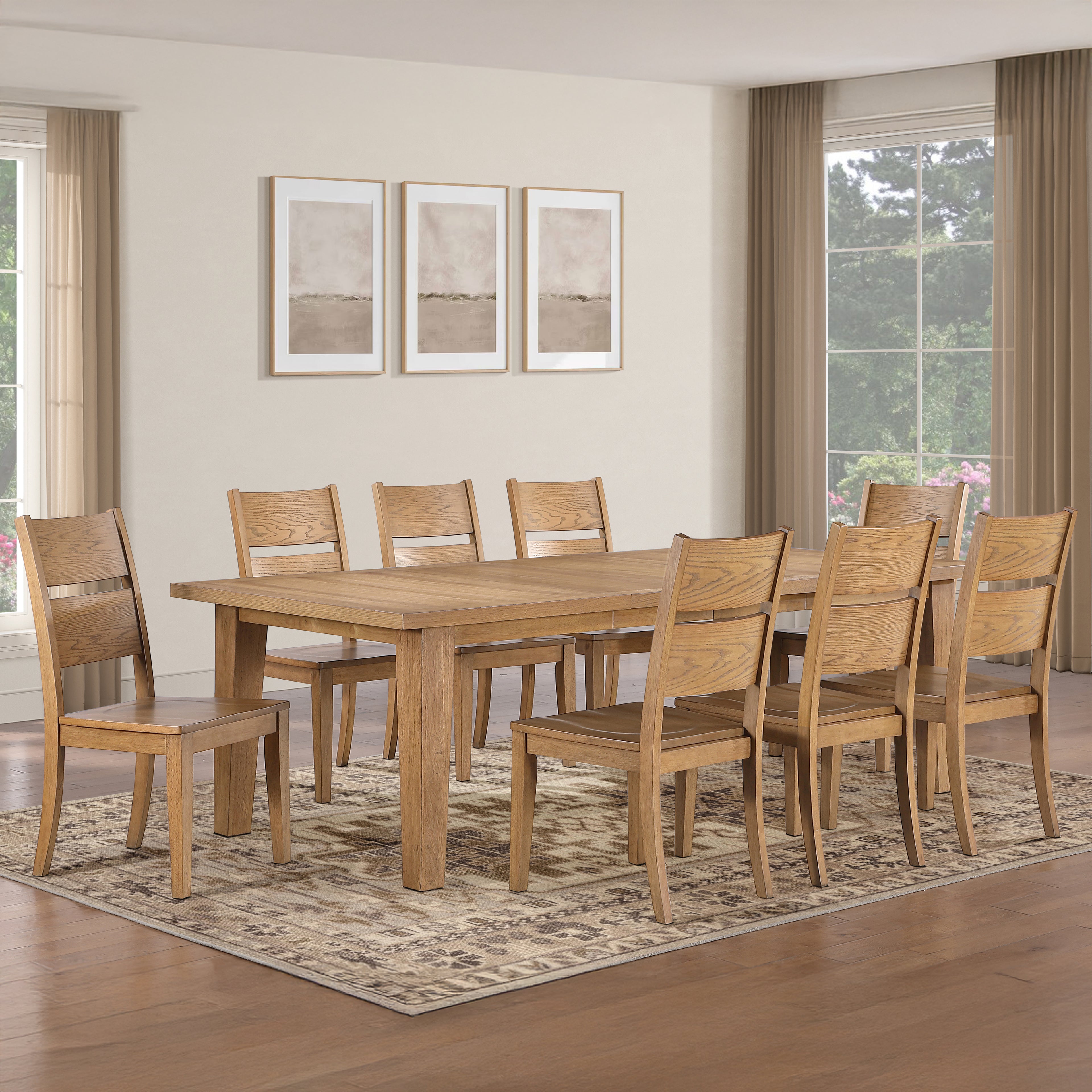 Sommerset 9PK Dining Table Set w/ Side c