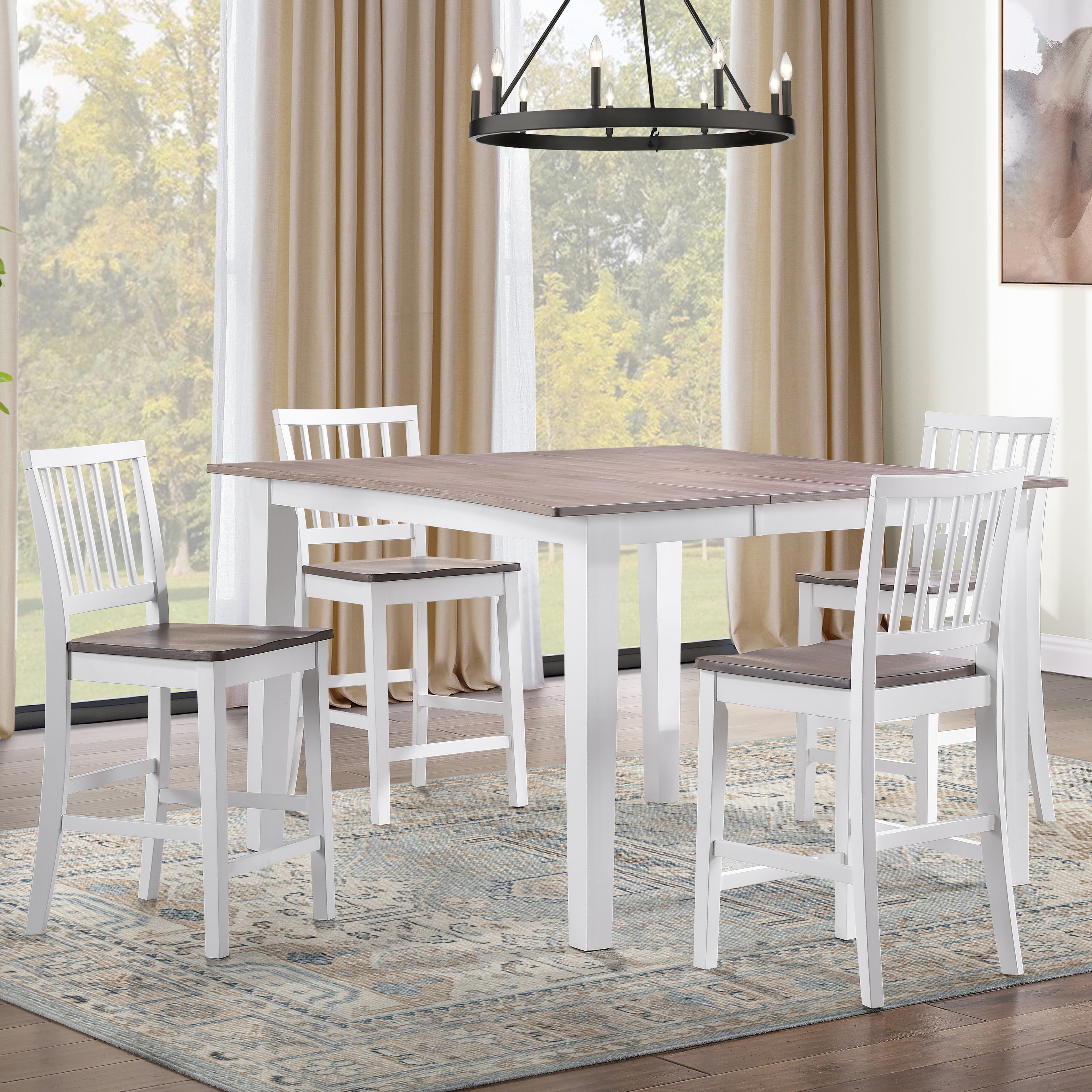 Joplin 5PC Counter Set, White