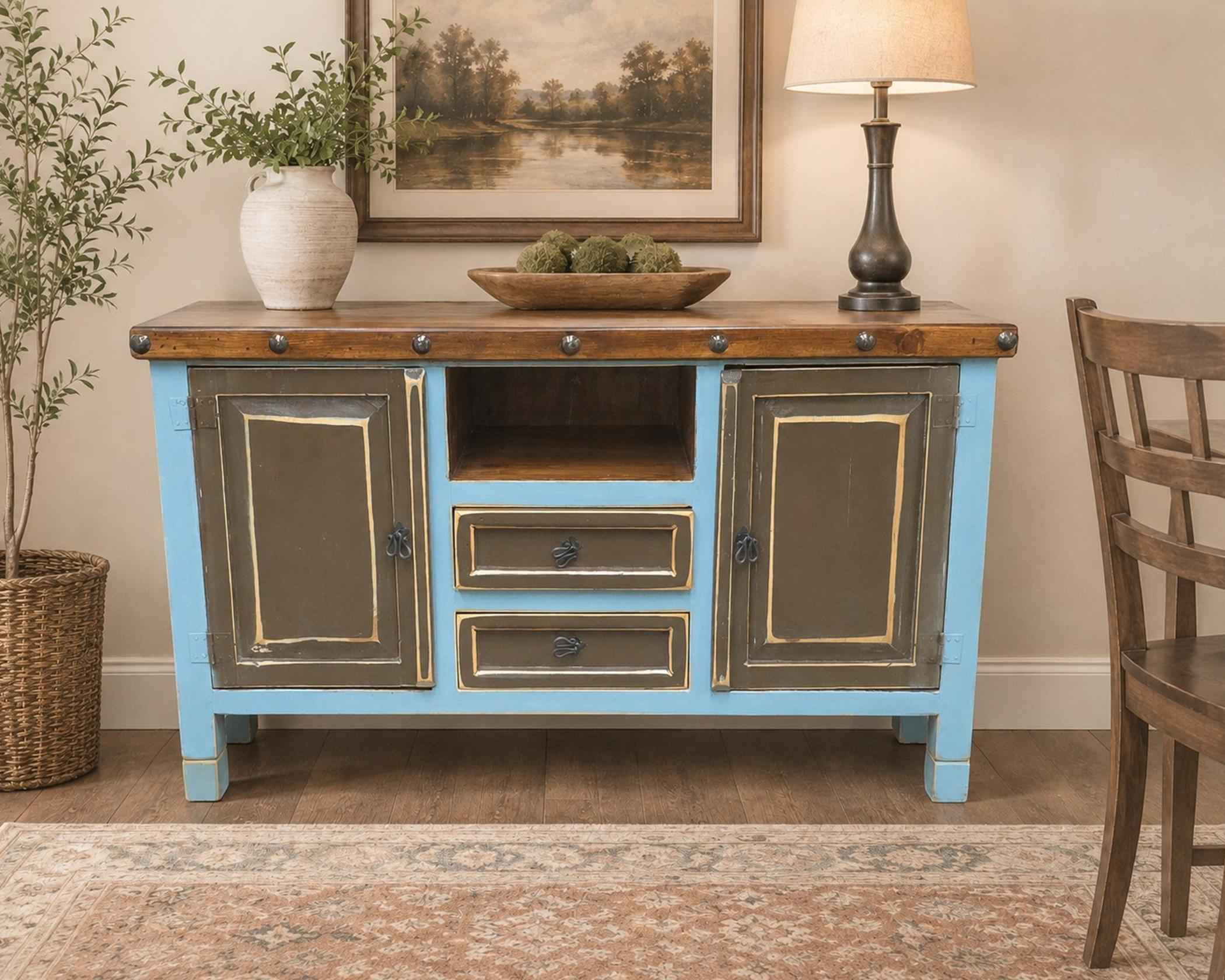 Veria Walnut Lt. Blue<br>(1 in Stock)
