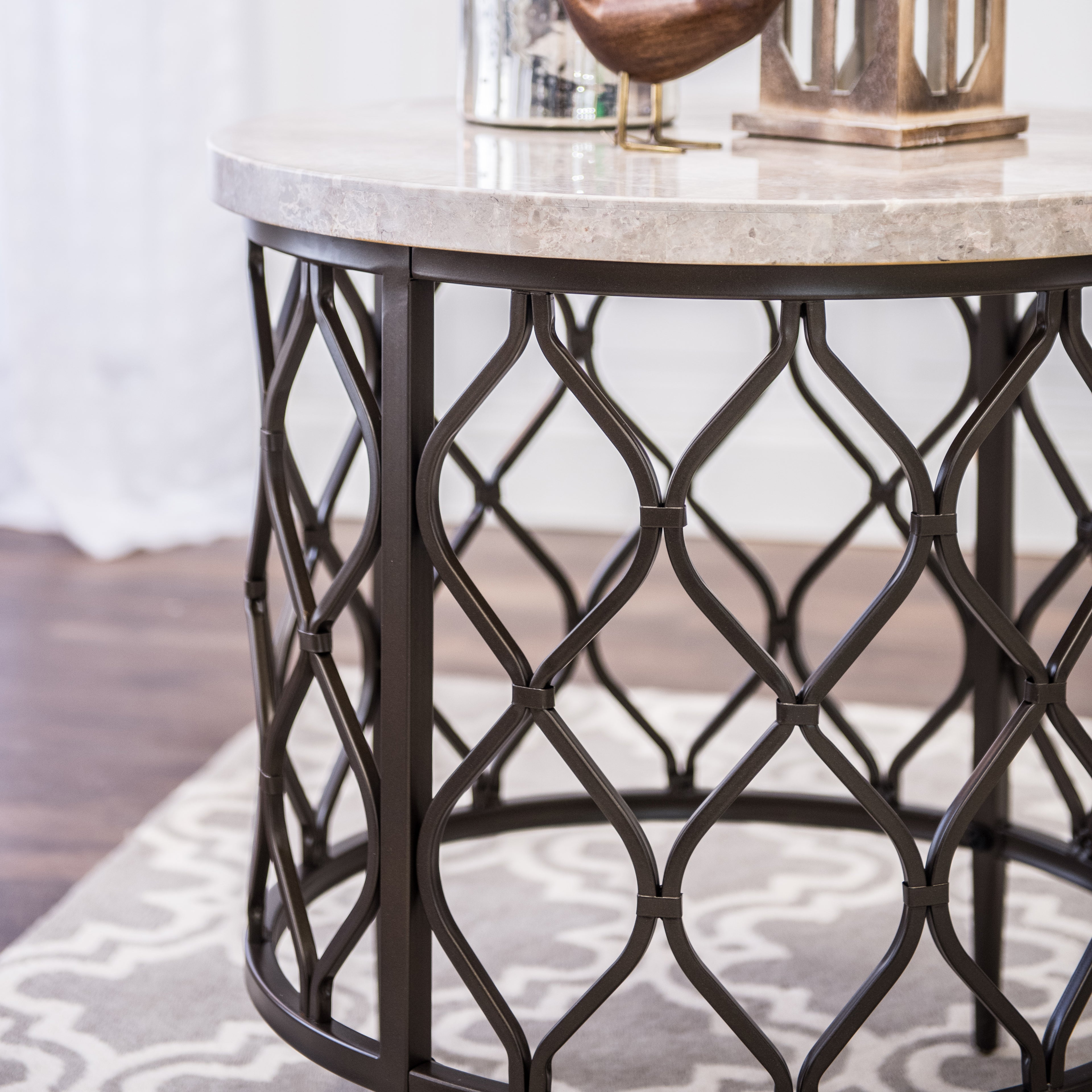 Roland Marble Top End Table Top