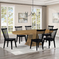 Vaughn Driftwood 7PK Dining Table Set w/