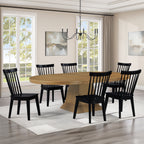 Vaughn Driftwood 7PK Dining Table Set w/