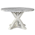 Canova Round Gray Marble Top Table